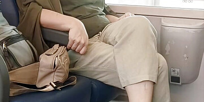 Crossed Legs Orgasm on a Train