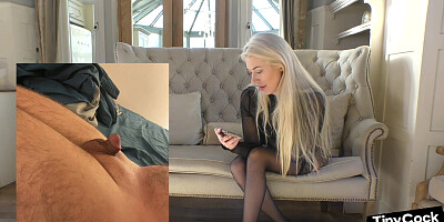 SPH amateur babe humiliating small dicks in her dirty talk