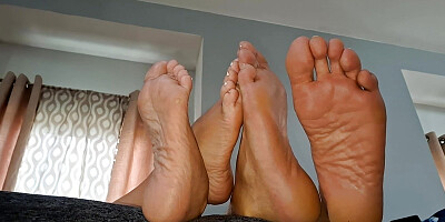 Showing off our soles for foot lovers