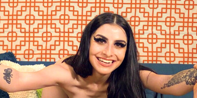 Kaitlyn Katsaros munches on a big cock