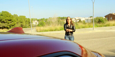 Martina Smeraldi is sucking and fucking in the car