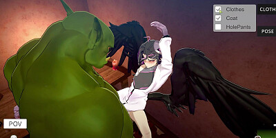 EP9: Fucking Ava Against the Wall (Sex Pose 4) - Orc Massage