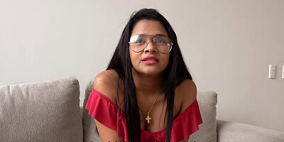 So much cum in latina caught cheating mouth comes thru her nose