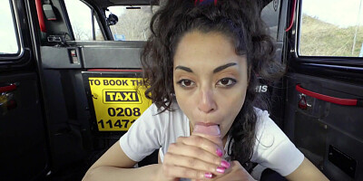 Scartlet Rebel gives head and gets fucked in the backseat of a car