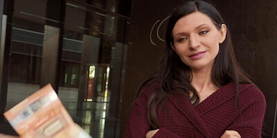 Euro girl Arian Joy sells her body for cash