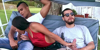 Threesome compilation with hot Colombians