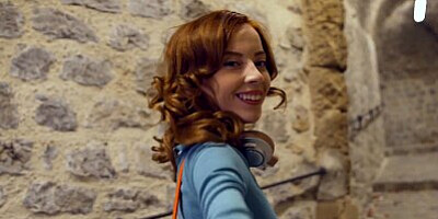 TUSHYRAW Petite redhead gets her asshole stretched out