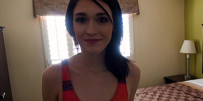 Petite Ivy Aura uses her deepthroating & fuck skills to earn some quick cash