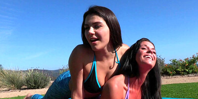 Hot babes are playing with each other
