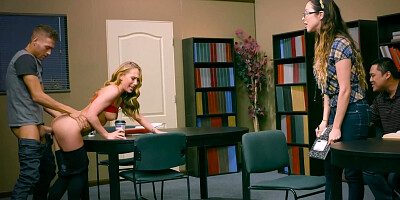 Carter Cruise gives a great head and gets screwed in the classroom