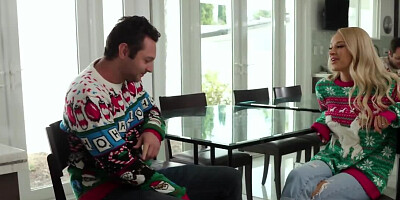 Busty blonde girl is being fucked in cunt and pretty face