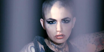 Bald babe is being banged in prison by a couple of horny blokes