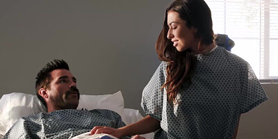 Melissa Moore gets fingered & deeply fucked on a hospital bed