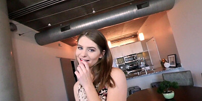 Alice March vacuums massive black cock in POV