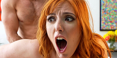 Redhead curvy Lauren Phillips craves rough sex