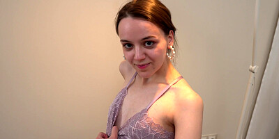 Russian stunner Cortney Weiss shows her pussy and asshole