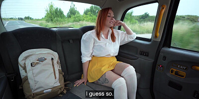 Taylor Gunner spread her legs on the backseat