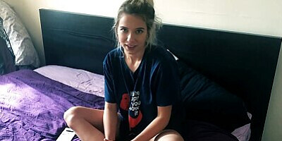 My sister’s husband caught me masturbating in his t-shirt