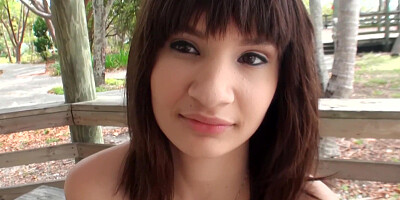 Young slut Jessi Grey gets boned outdoors