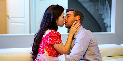 Misha Cross rides thick throbbing cock after receiving oral