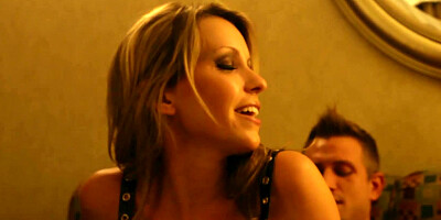 Kinky wife is sucking her neighbor's dick