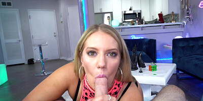 Blonde Candice Dare with big ass and hard POV sex