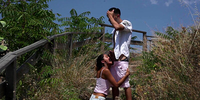 Exotic-looking teen called Scarlet screwed by her boyfriend