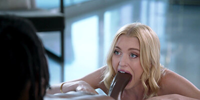 Chloe Cherry gets filled up with hot jizz after sucking and fucking BBC