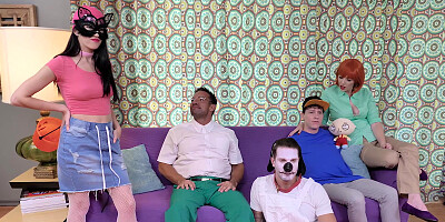 Ginger milf Lauren Phillips dives into some of the naughtiest Family Guy cut scenes