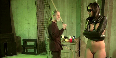 Jade Thomas gets whipped and massaged with vibrator