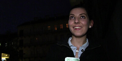 Hungarian Bessi Reatar gets paid for public outdoor blowjob & pov fuck