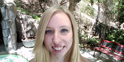 Lovely, amateur blonde is sucking cock