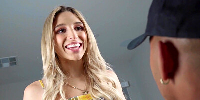 Blonde minx Abella Danger enjoys riding BBC