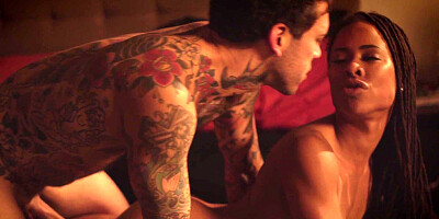 Kira Noir gets properly fucked by her tattooed lover