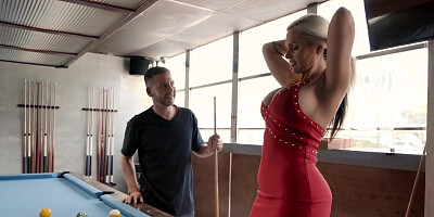 Alena Croft is getting fucked on the pool table