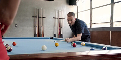 Alena Croft is getting fucked on the pool table