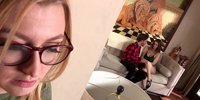 Stunning girl Stella Cox has nice sex with BF's brother