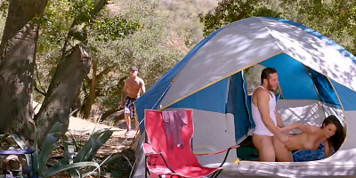 They set up the tent in nature, and want to try it out