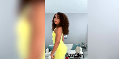 Two spicy black chciks are sucking cock in POV blowjob video