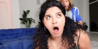Desirable Latinas talked the boy into a hot threesome