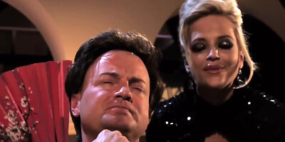 Astonishing blonde takes a good hammering and sucks that cock clean