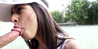 Young tennis babe Sara Luvv gets nicely fucked