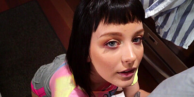 Dark-haired bimbo Nala Nova gets fucked in the kitchen