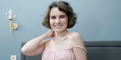 Natural tits cutie Darcy Dark fucks her tender pussy