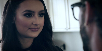 Eliza Ibarra guzzles Lucas Frost's big cock