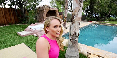 Blonde housewife likes big, black dick