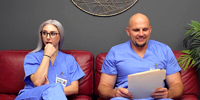 All-natural nurse Skylar Vox passionate sex session