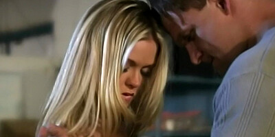 Gorgeous Sunrise Adams has protected sex with a stranger