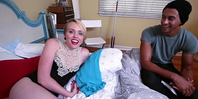 Miley twerking and getting wrecked by a black monster cock