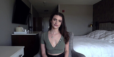Mia Taylor sucks thick throbbing cock in POV
